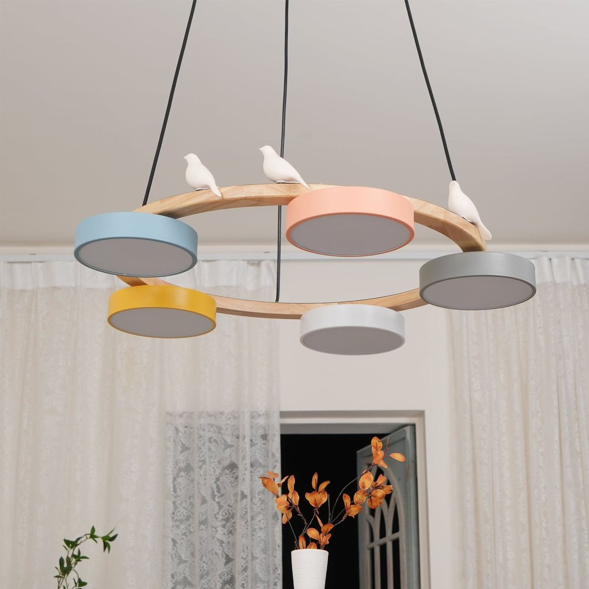 Tokagal Chandelier Bird Round