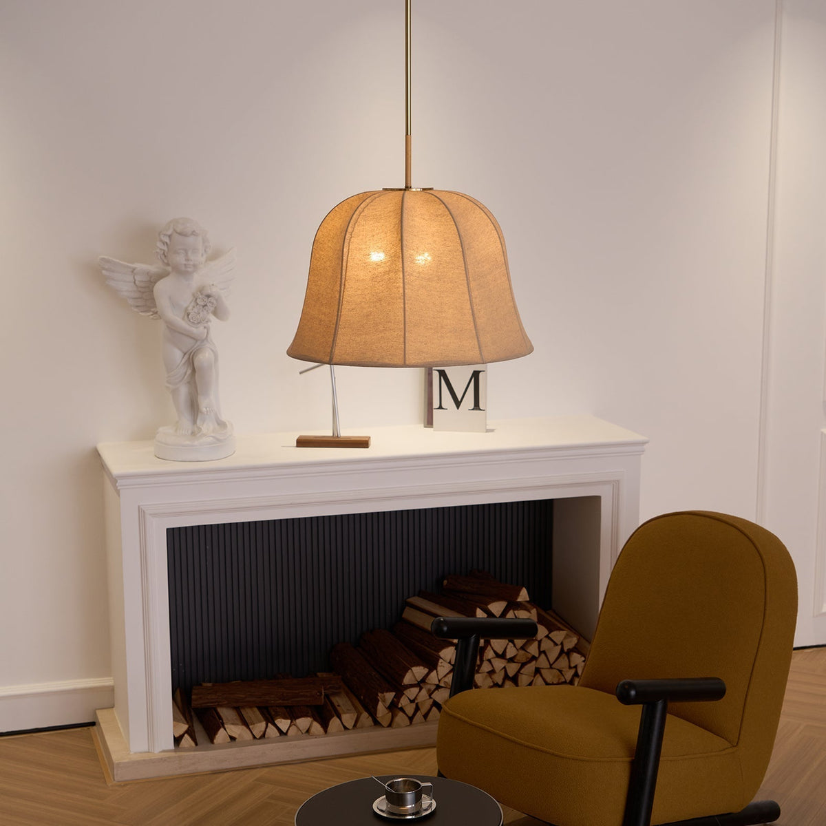 Guruvis Pendant Light Bell Fabric Line