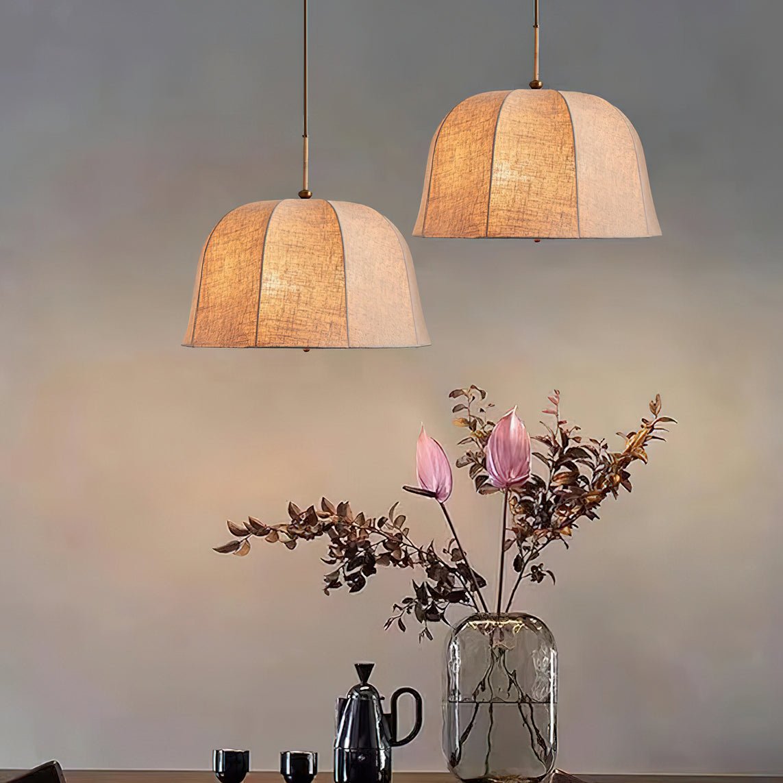 Guruvis Pendant Light Bell Fabric Line