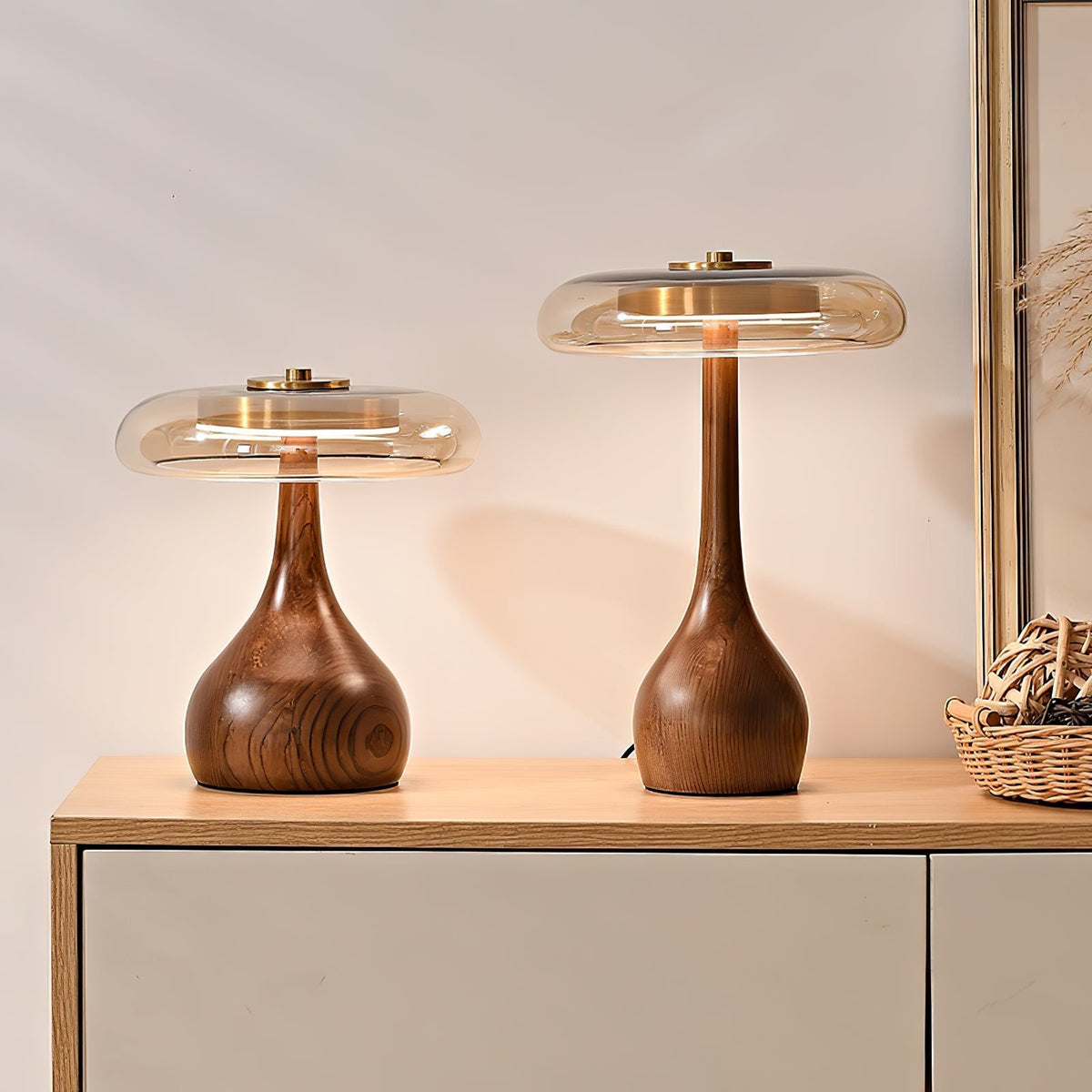 Bux Modern Wood Table Lamp