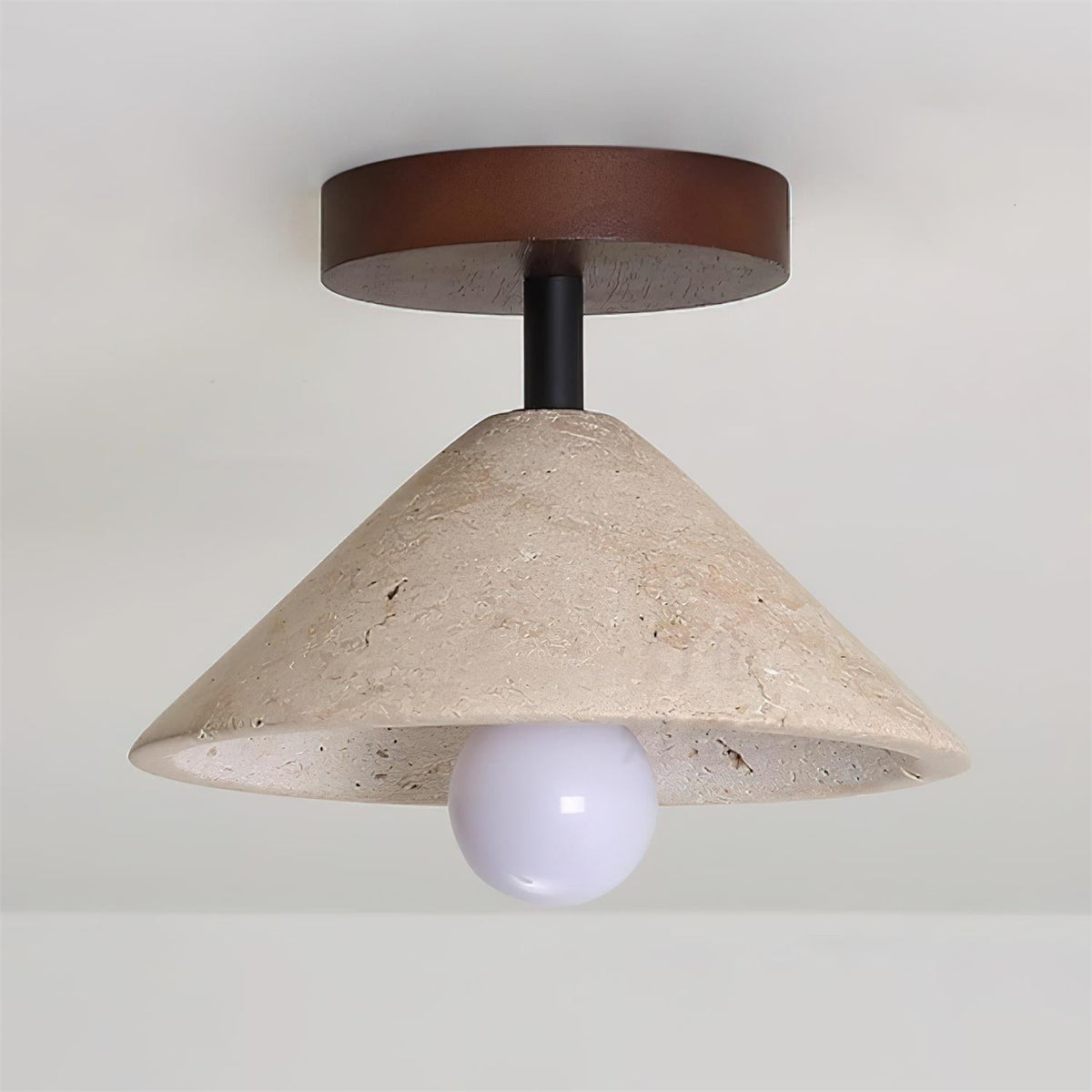 Valorian Travertine Ceiling Lamp