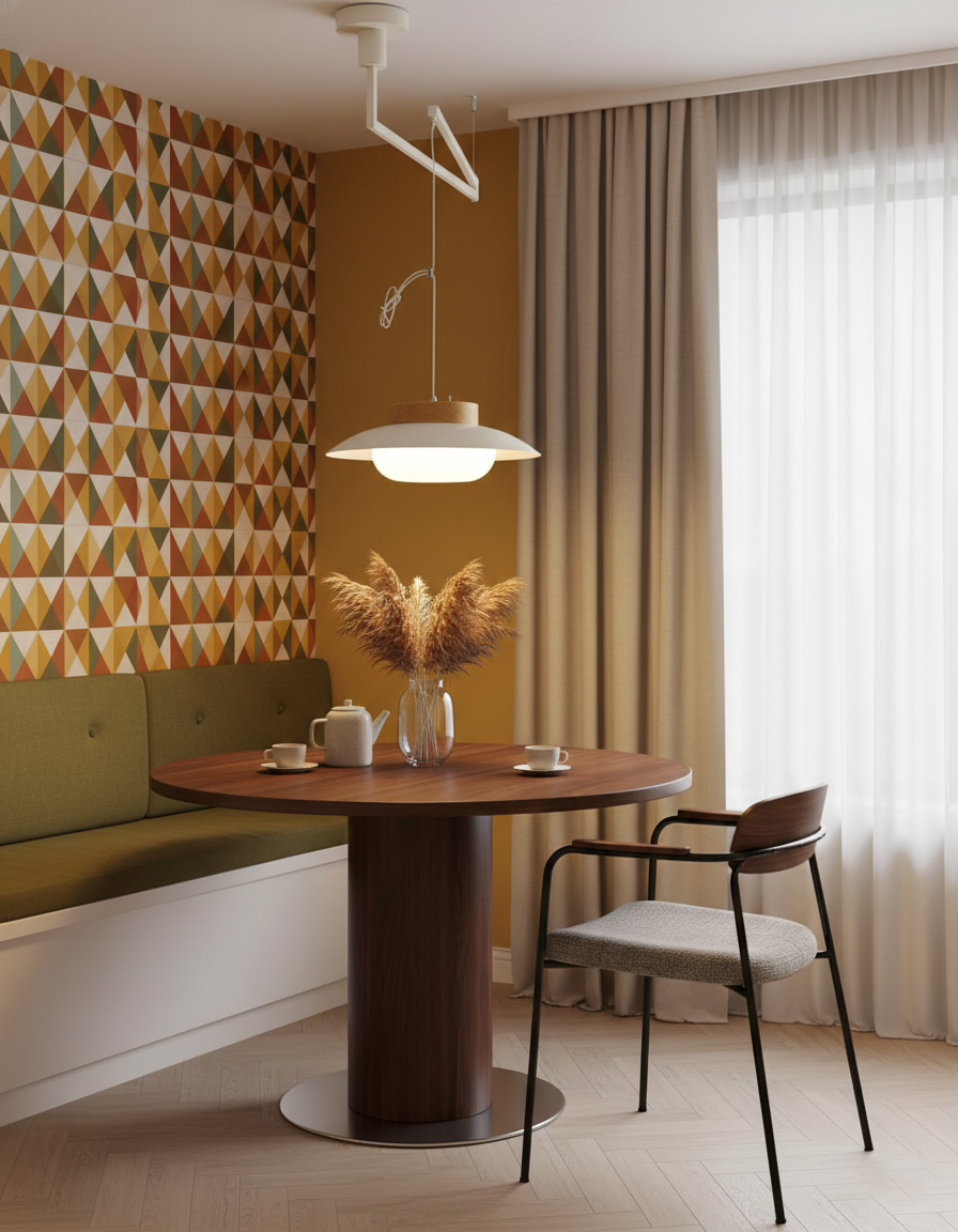 Teriivise Swing Arm Pendant Lamp