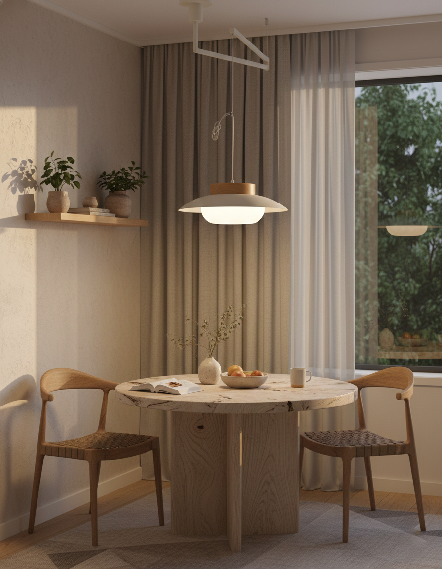 Teriivise Swing Arm Pendant Lamp