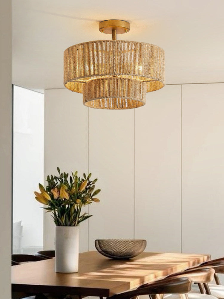 Cormhurst Hemp Rope Flush Mount