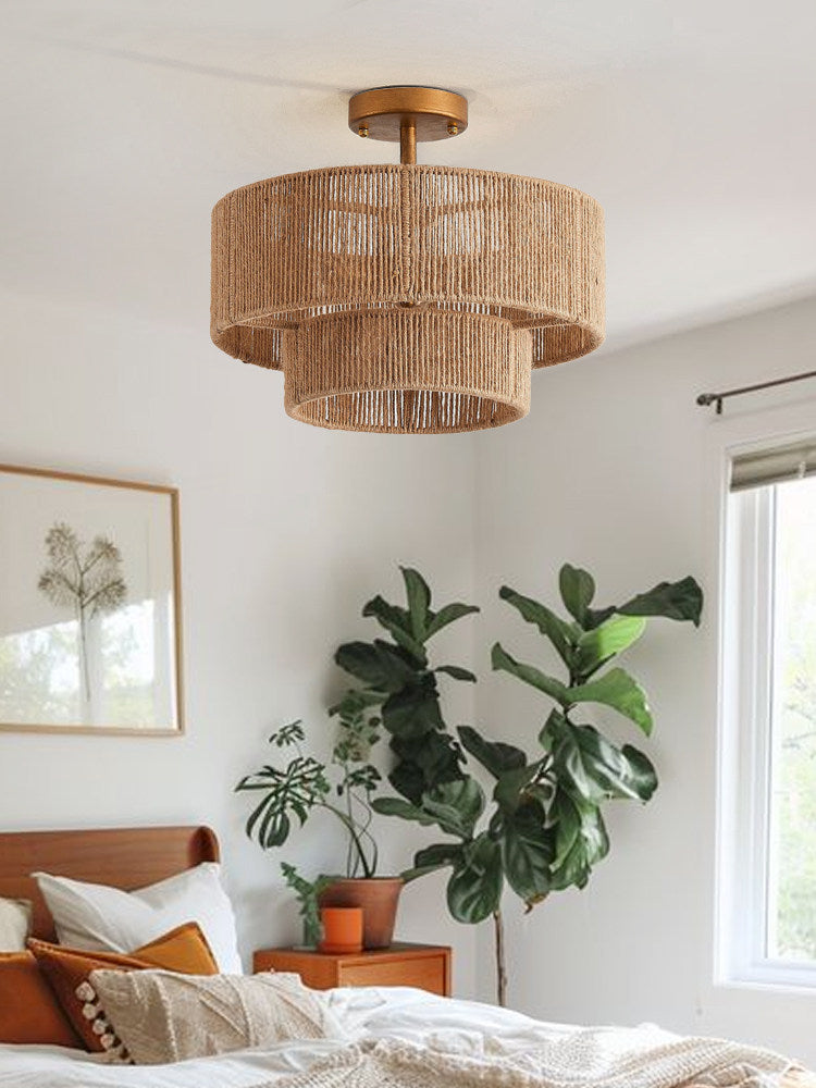 Cormhurst Hemp Rope Flush Mount