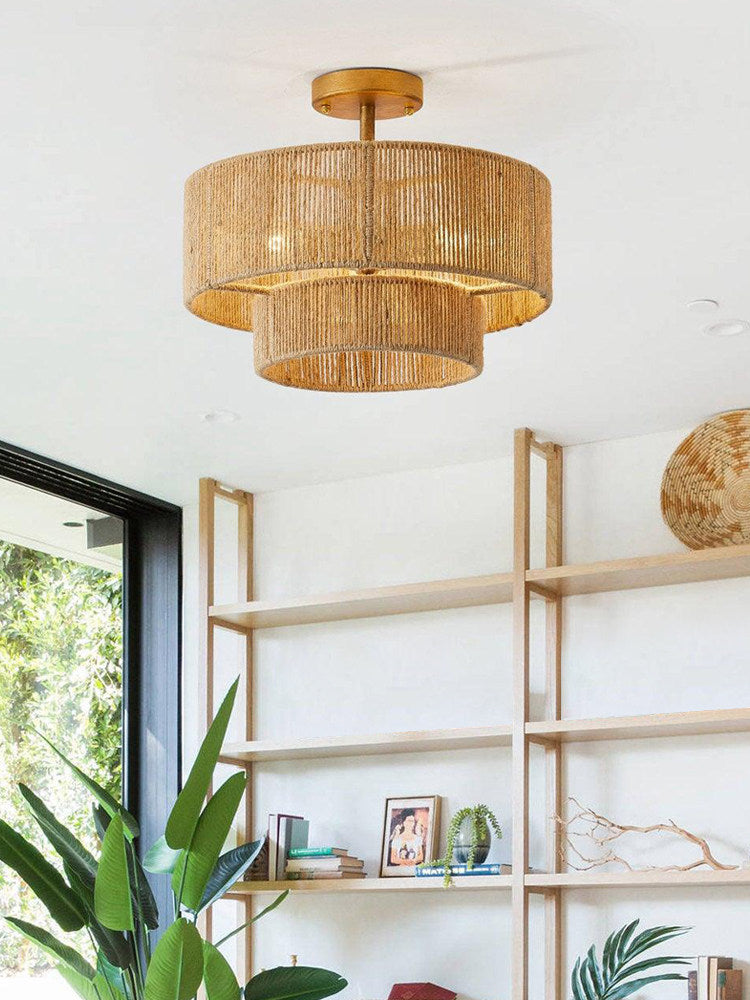 Cormhurst Hemp Rope Flush Mount
