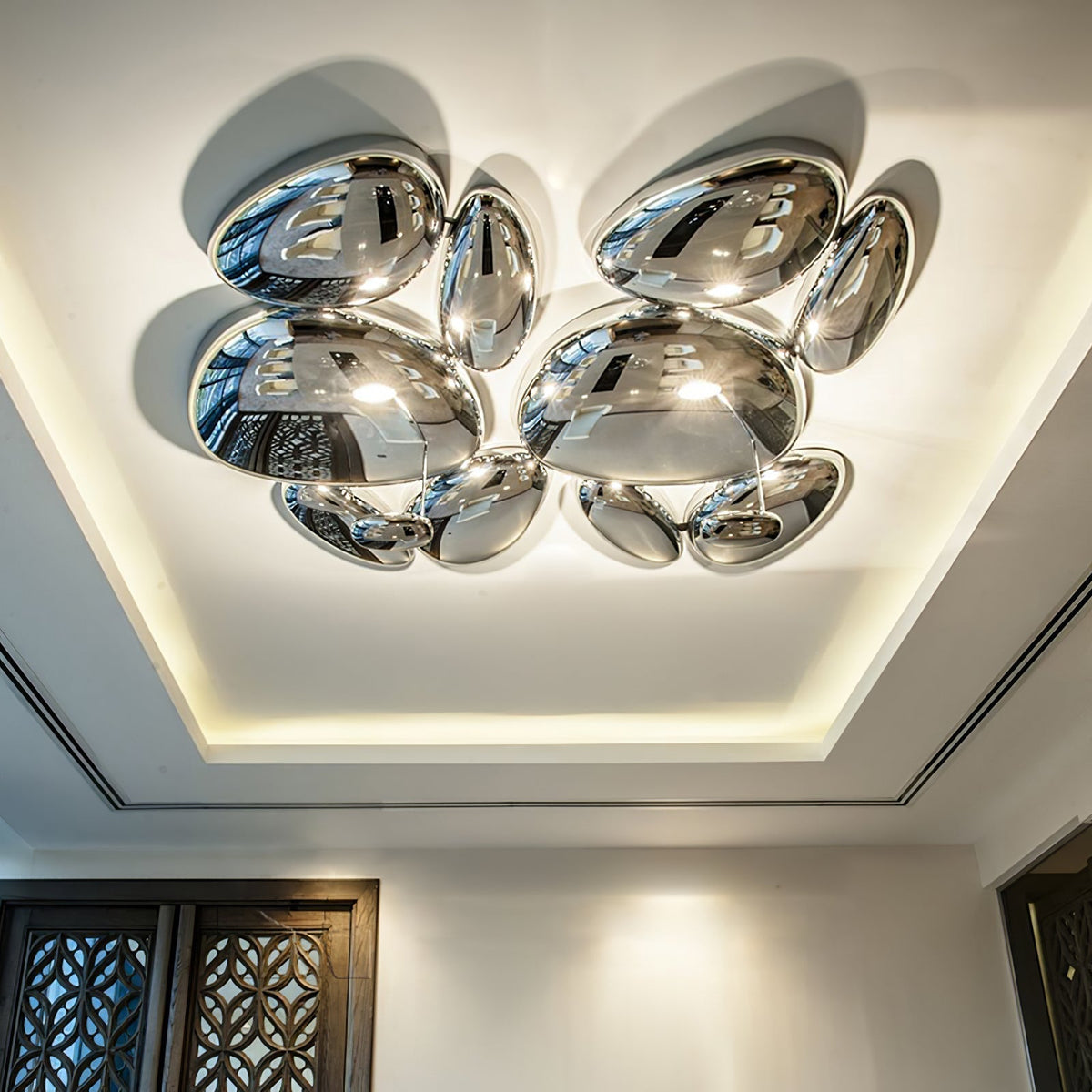 Radabes Contemporary Skydro Ceiling Light Smoke Gray