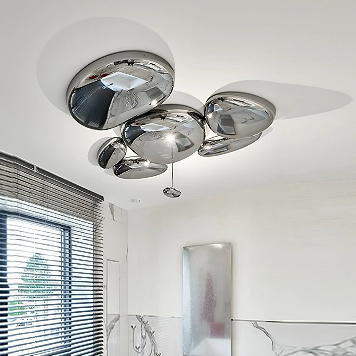 Radabes Contemporary Skydro Ceiling Light Smoke Gray