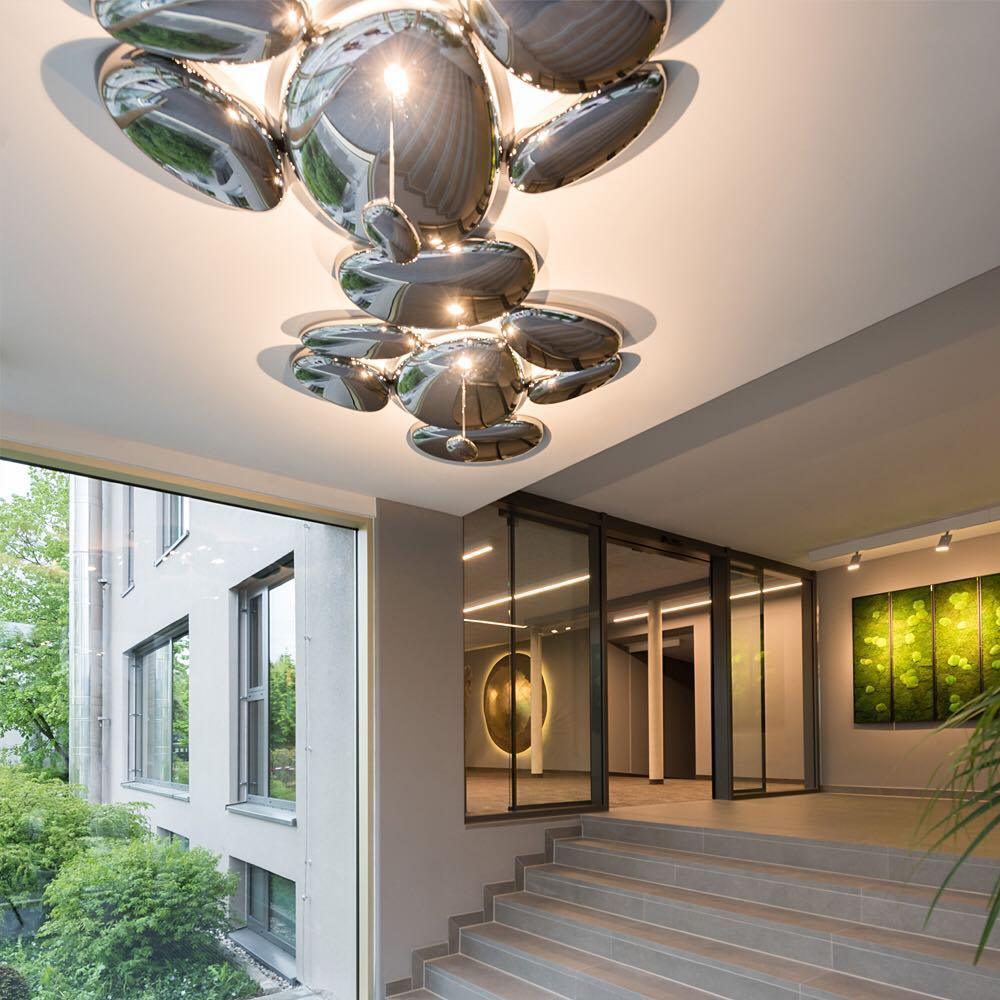 Radabes Contemporary Skydro Ceiling Light Smoke Gray