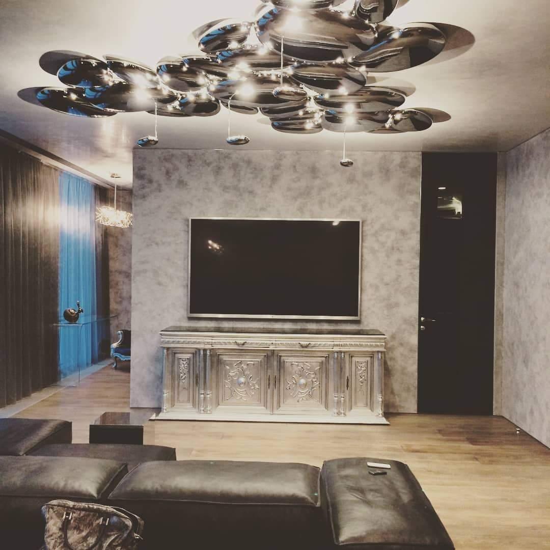Radabes Contemporary Skydro Ceiling Light Smoke Gray