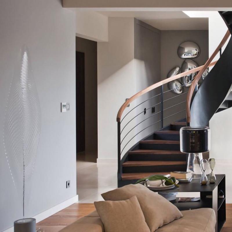 Radabes Contemporary Skydro Ceiling Light Smoke Gray