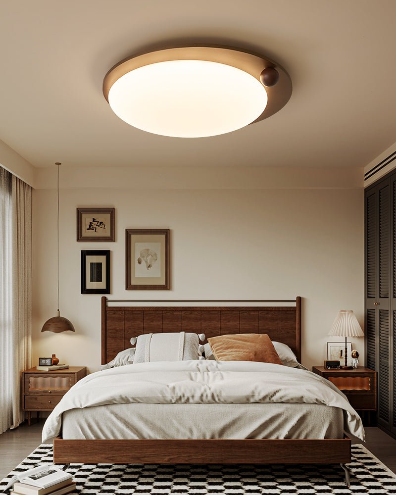 Wood Accent Ceiling Light