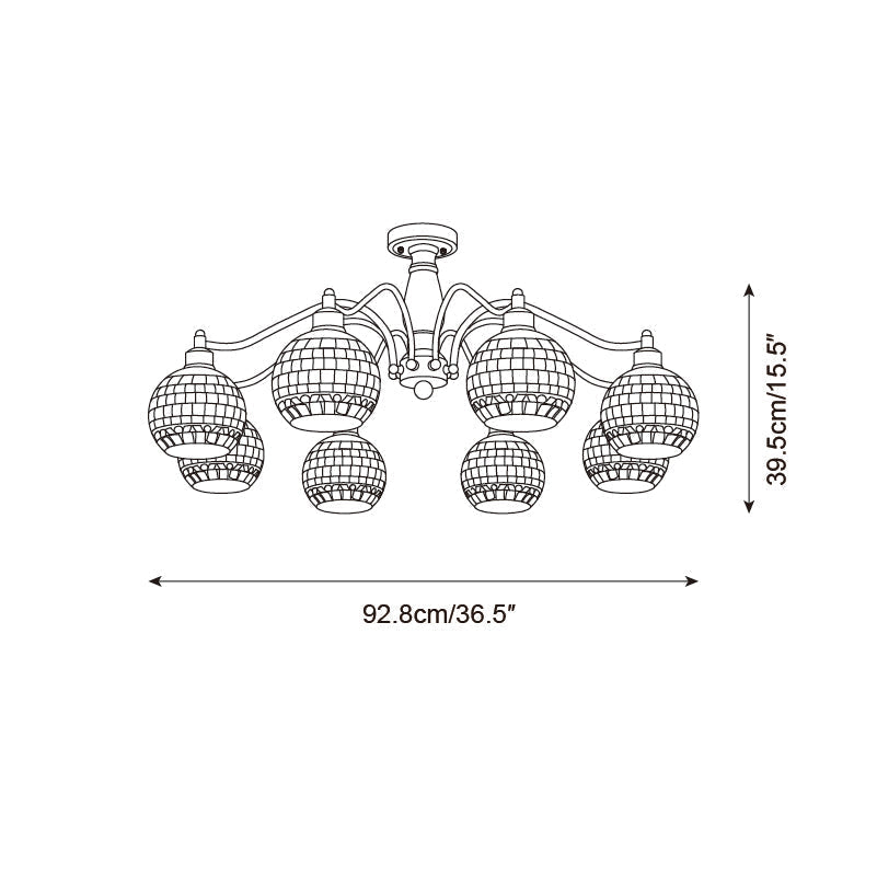 Orelerira Globe Chandelier
