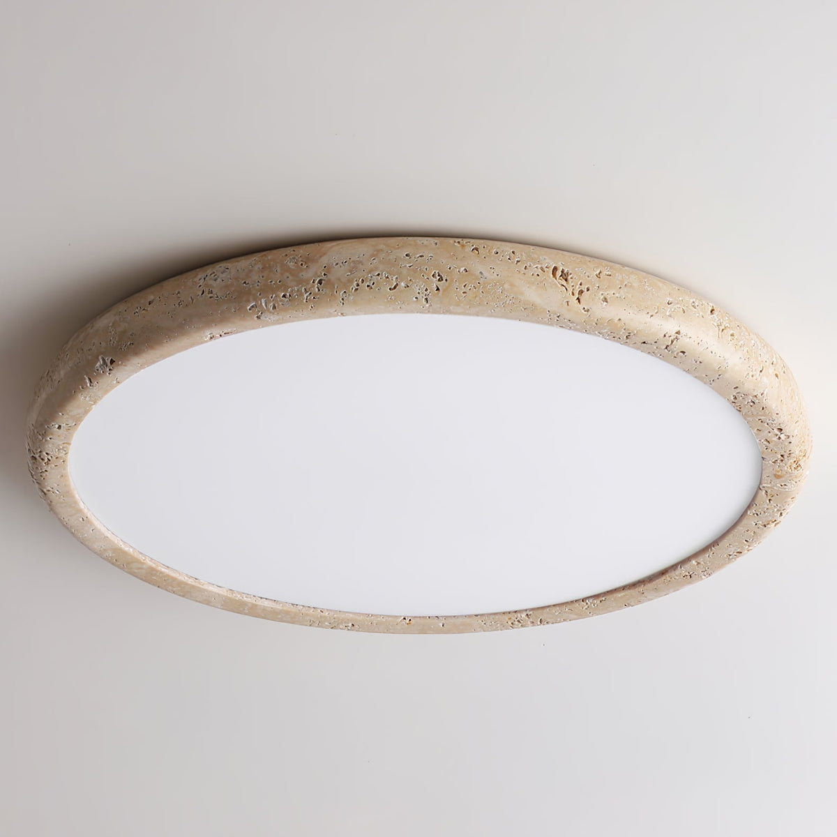 Aurrina Ring Frame Travertine Ceiling Light