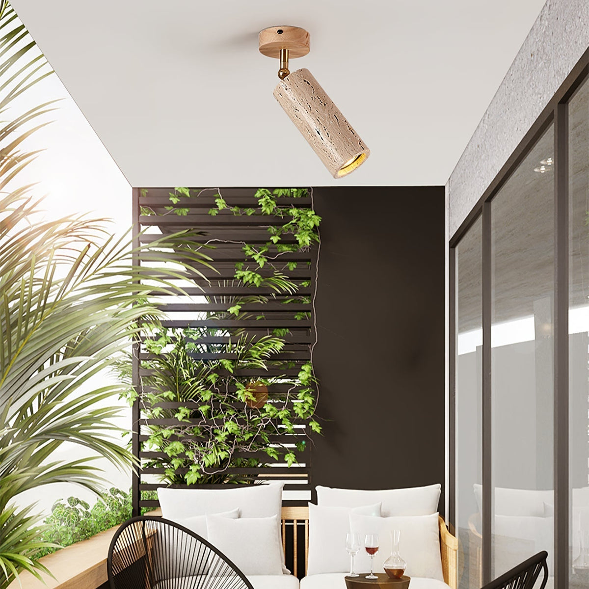 Mycaran Travertine Pendant Light