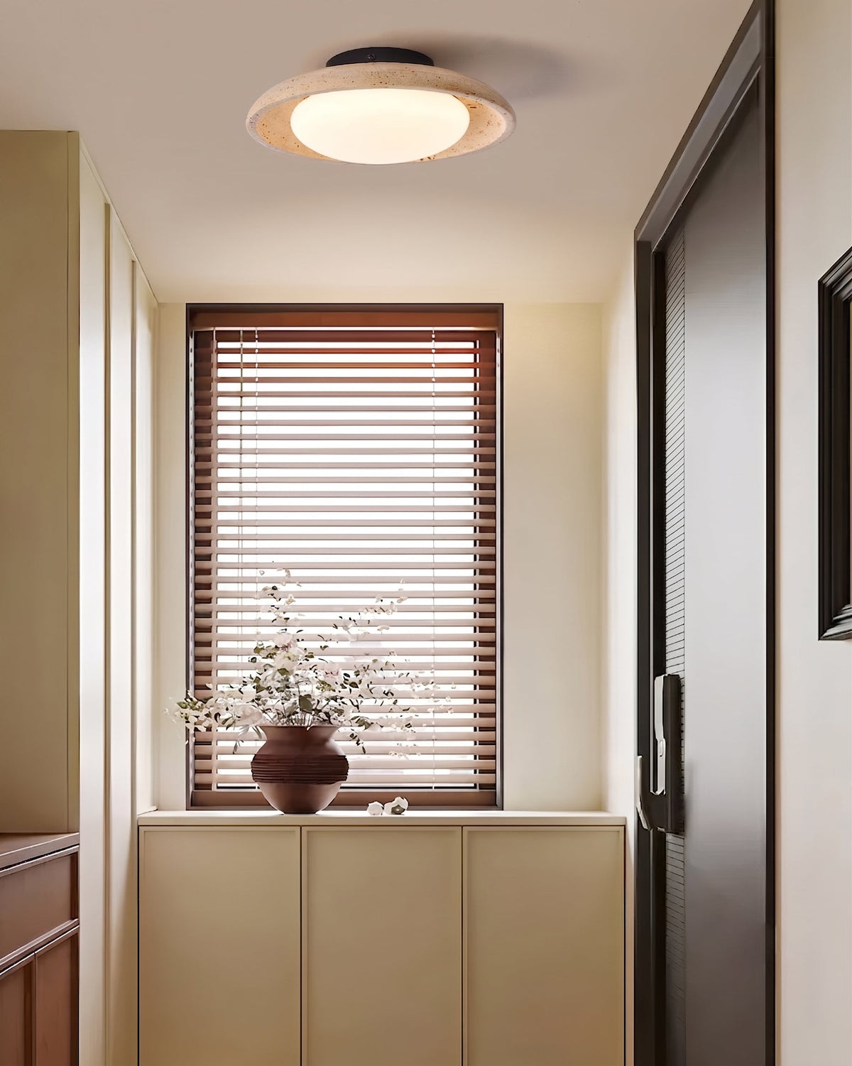 Sableth Travertine Ceiling Mount
