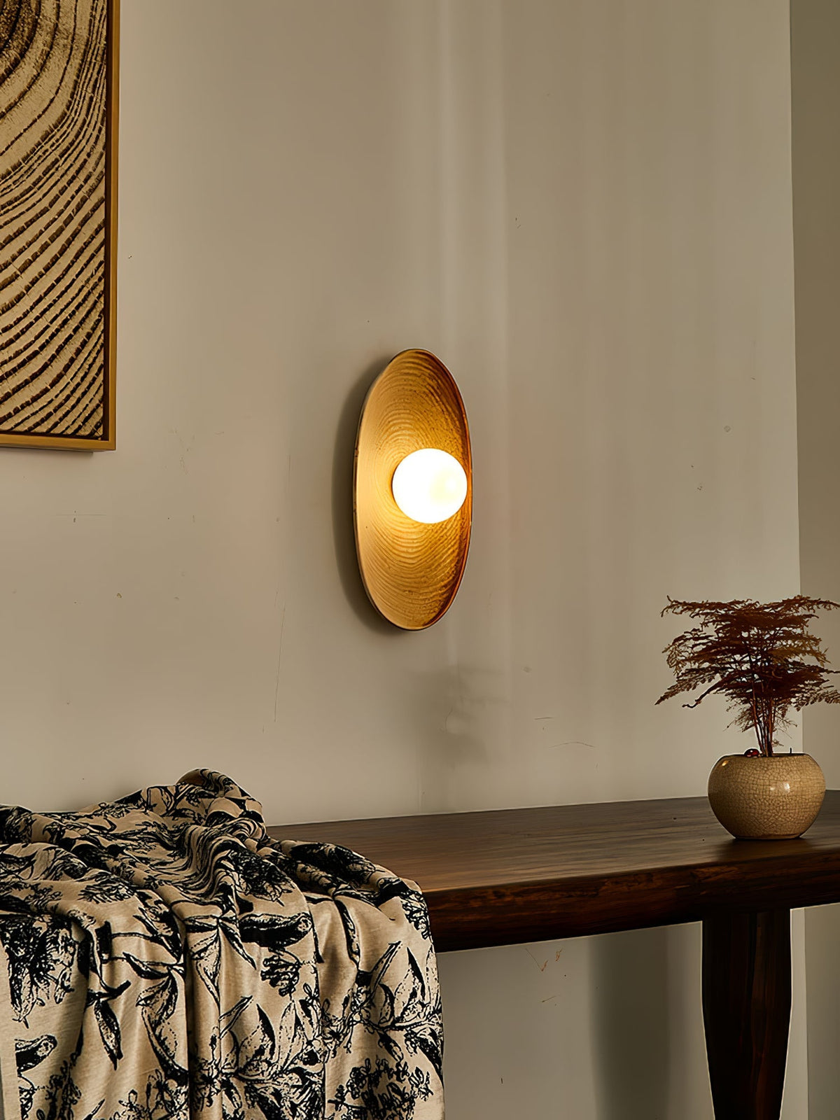 Marisella Rustic Marble Wall Lamp
