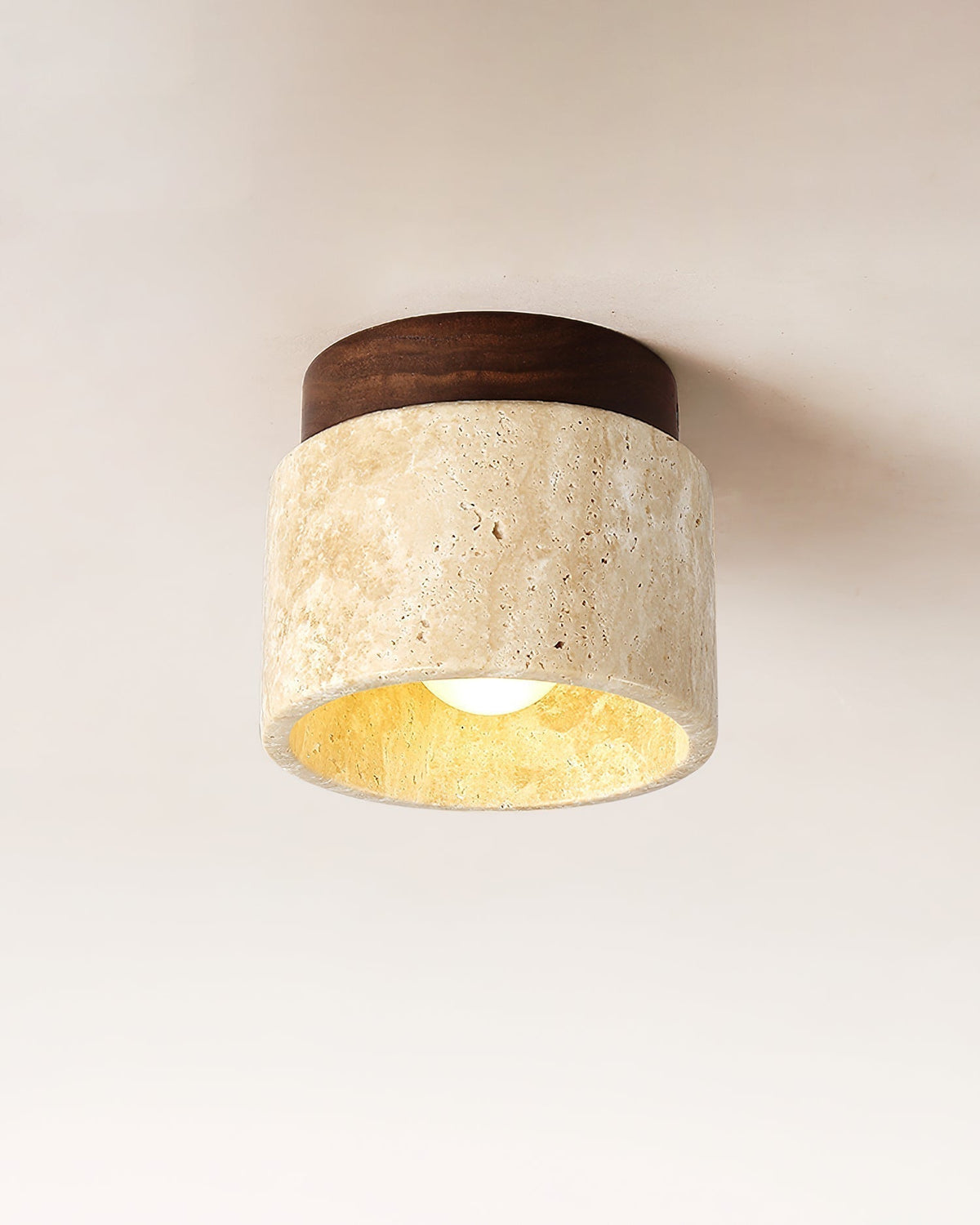 Lysaen Stone Travertine Ceiling Light