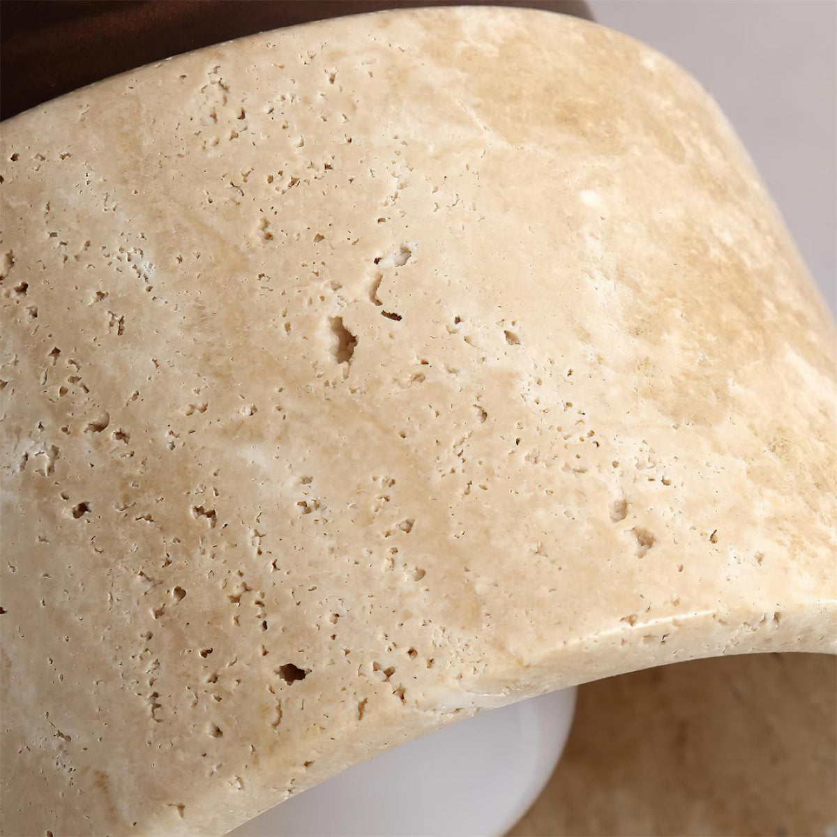 Lysaen Stone Travertine Ceiling Light