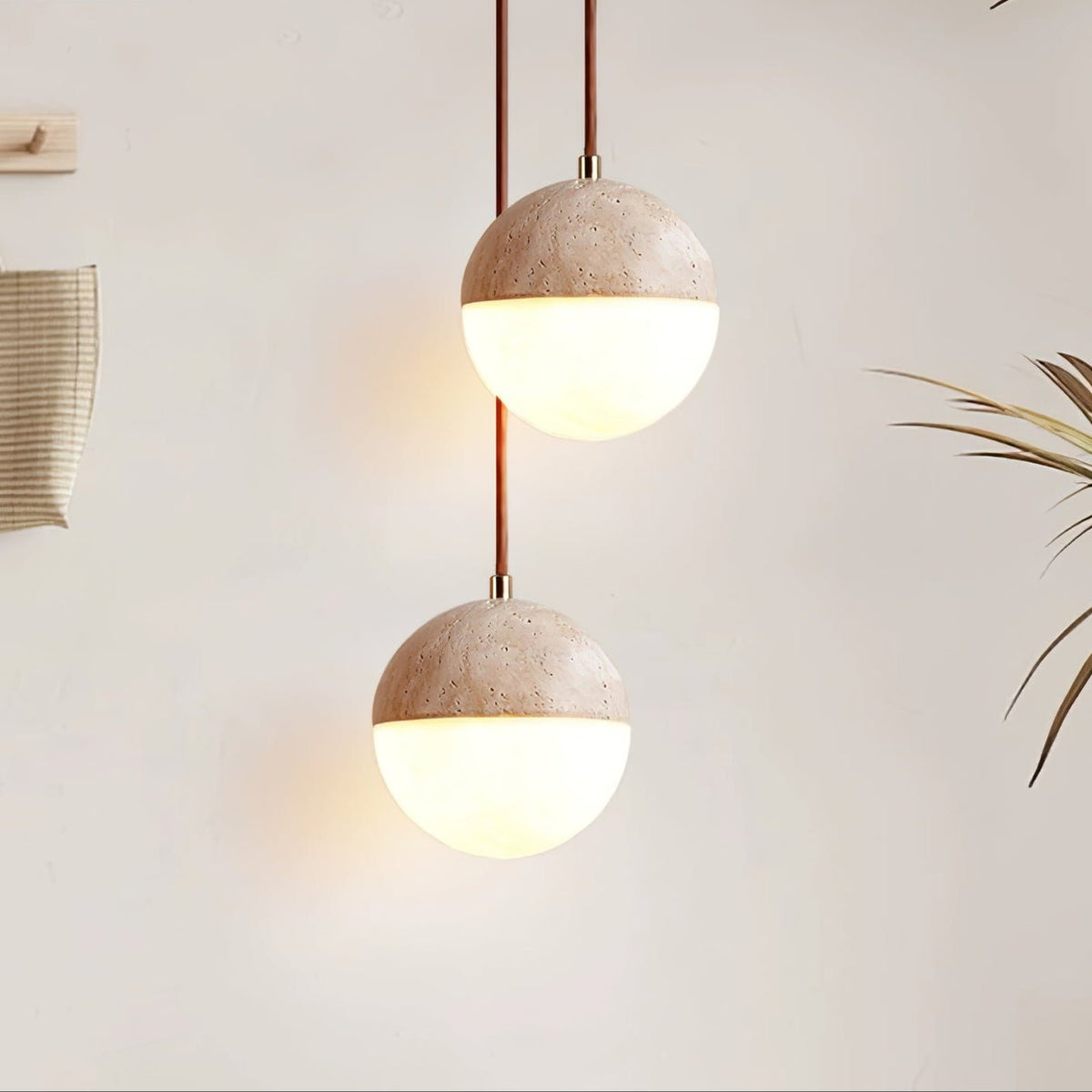 Vendrick Travertine Pendant Light