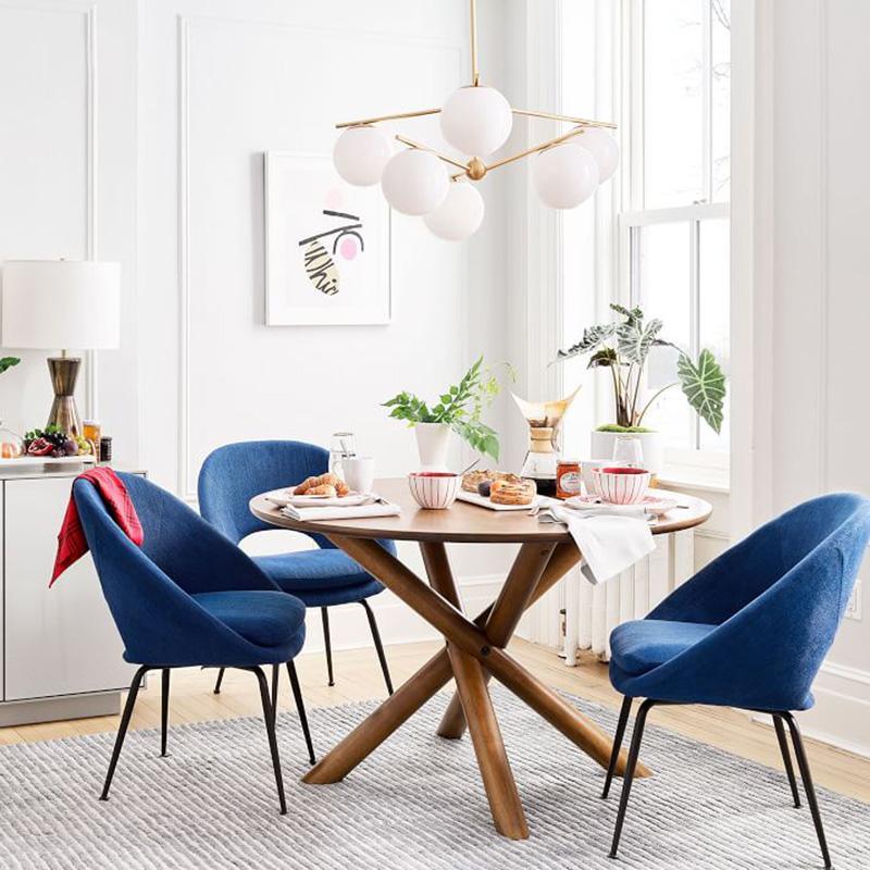 Casoella Chandelier Sphere & Stem Modern Gold LED