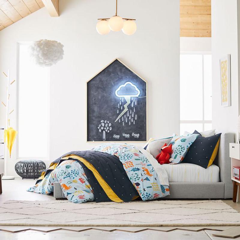 Casoella Chandelier Sphere & Stem Modern Gold LED