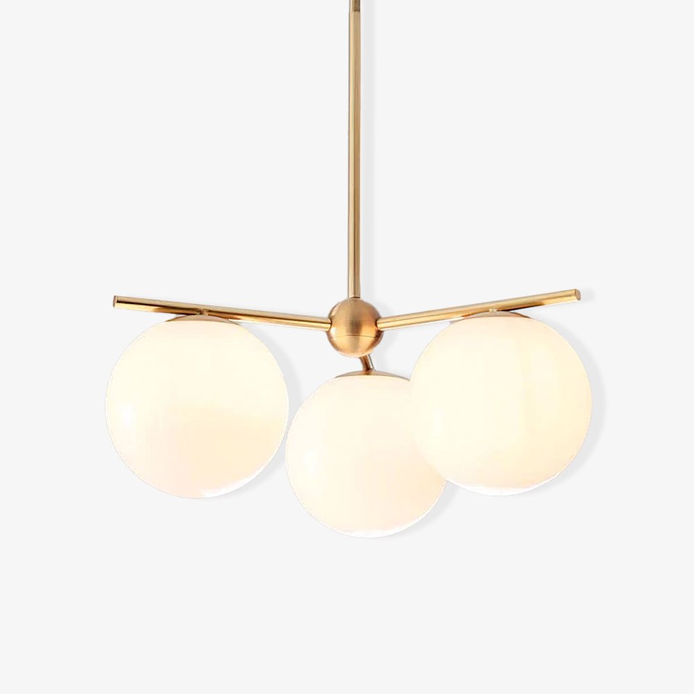 Casoella Chandelier Sphere & Stem Modern Gold LED