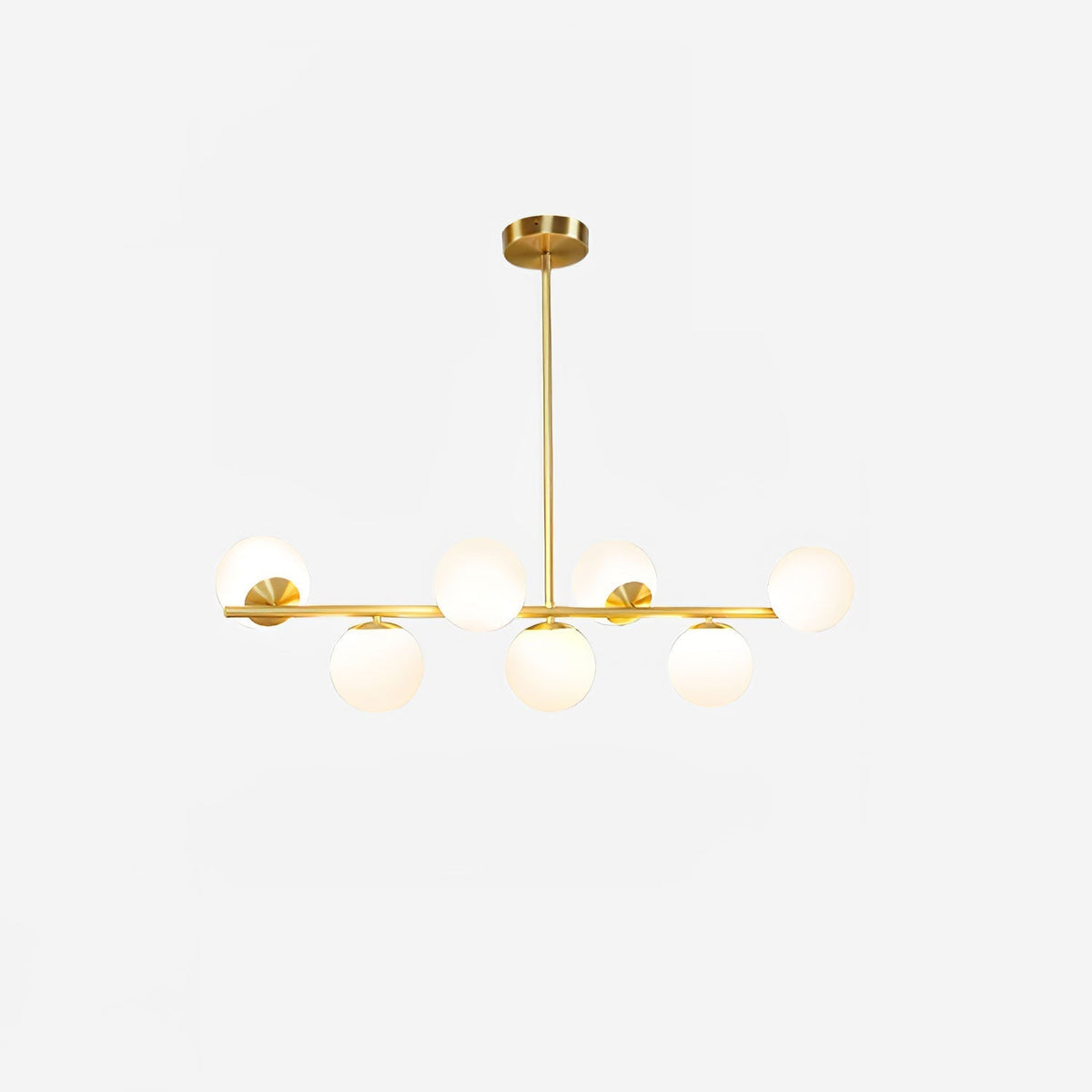 Casoella Chandelier Sphere & Stem Modern Gold LED