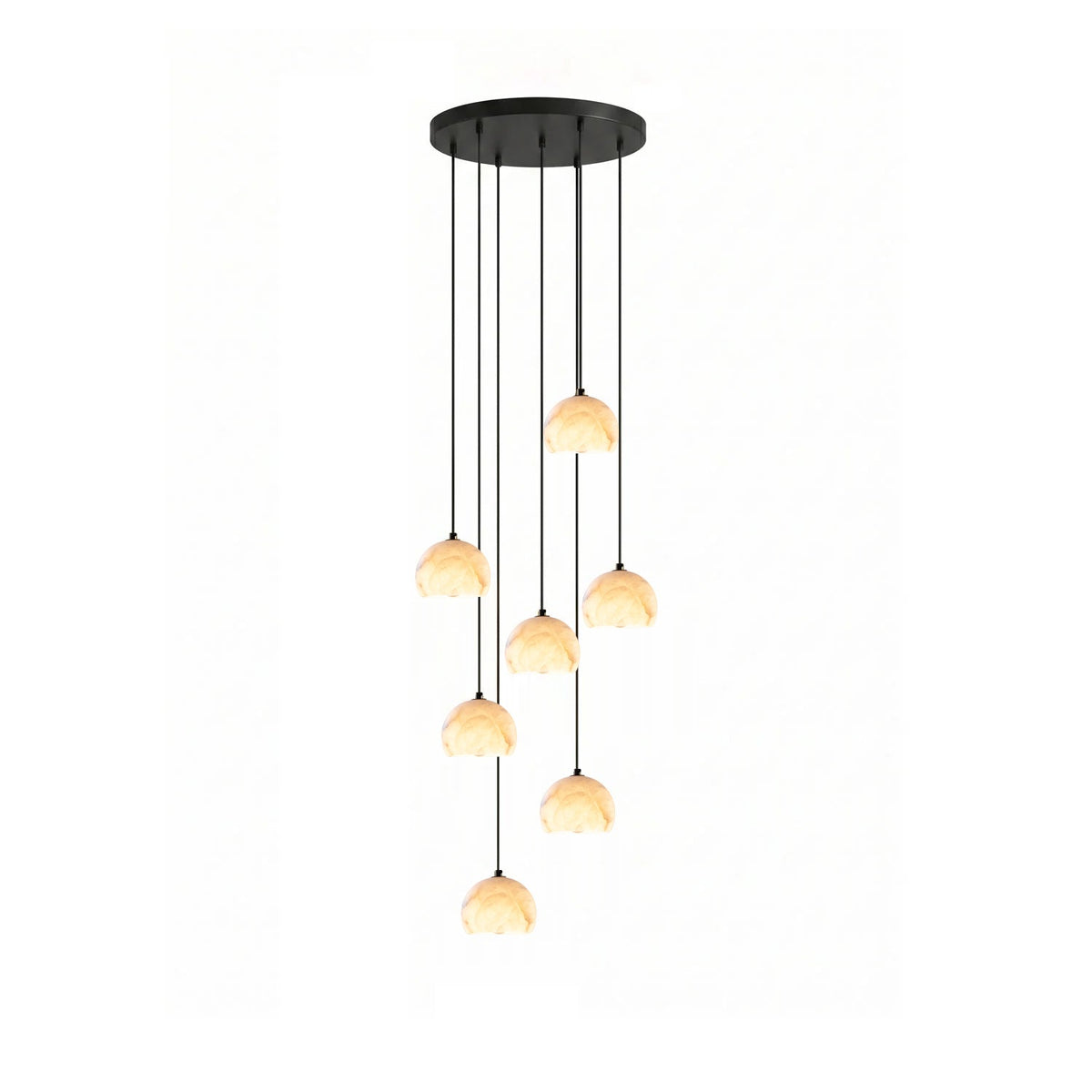 Nerea Alabaster Dome Staircase Chandelier
