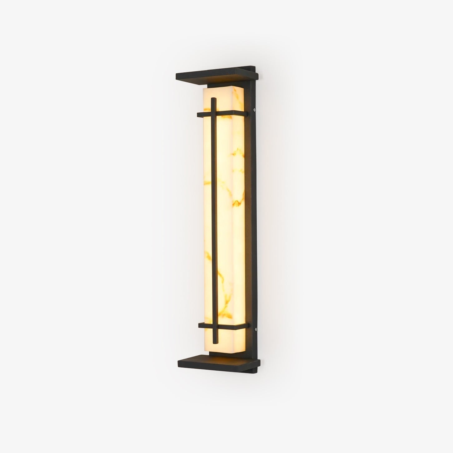 Ray Square Outdoor Wall Light Imitation Alabaster Waterproof