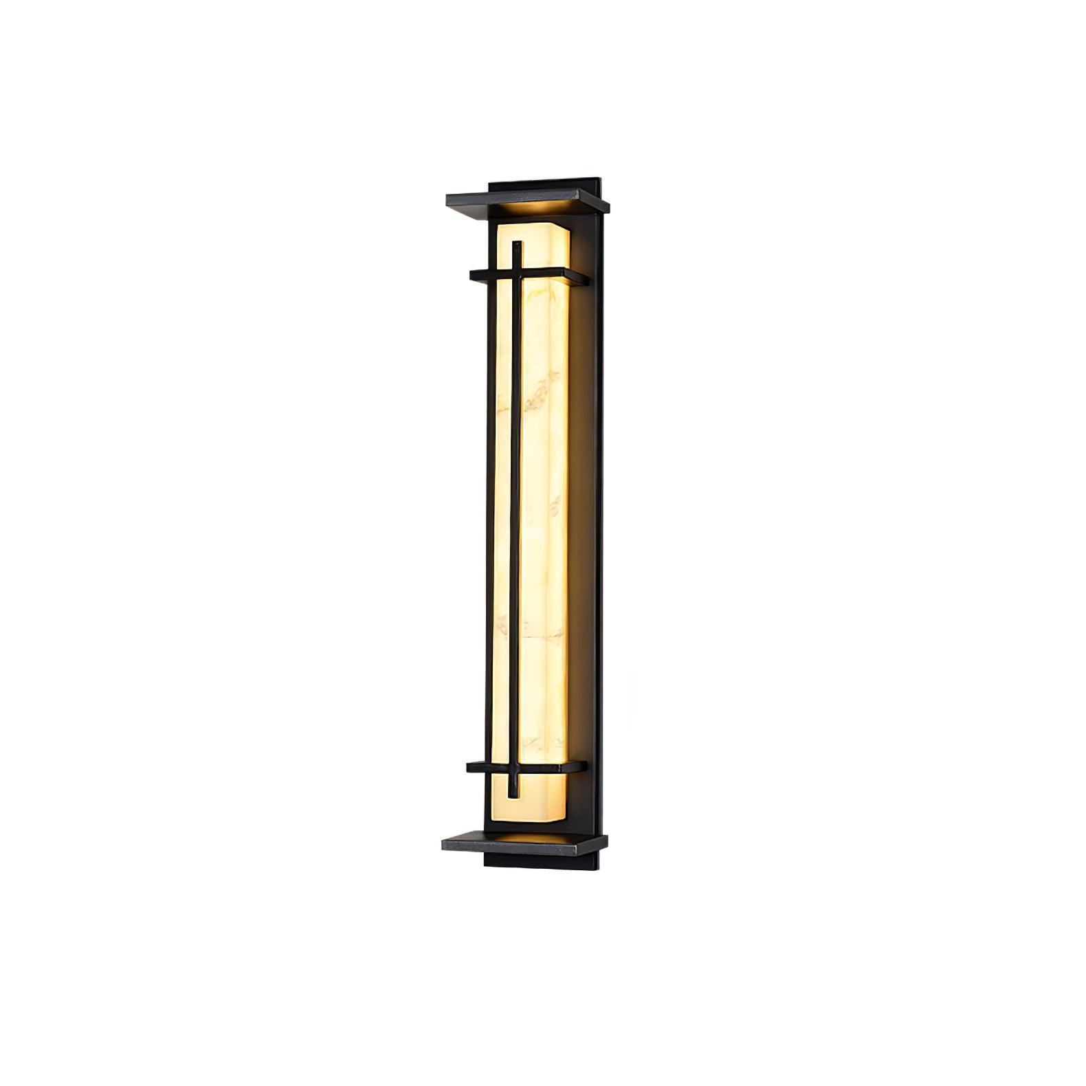 Ray Square Outdoor Wall Light Imitation Alabaster Waterproof
