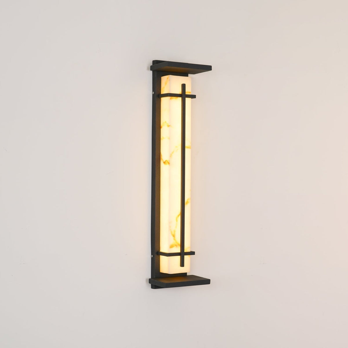 Avenirette Square Outdoor Wall Light Imitation Alabaster Waterproof