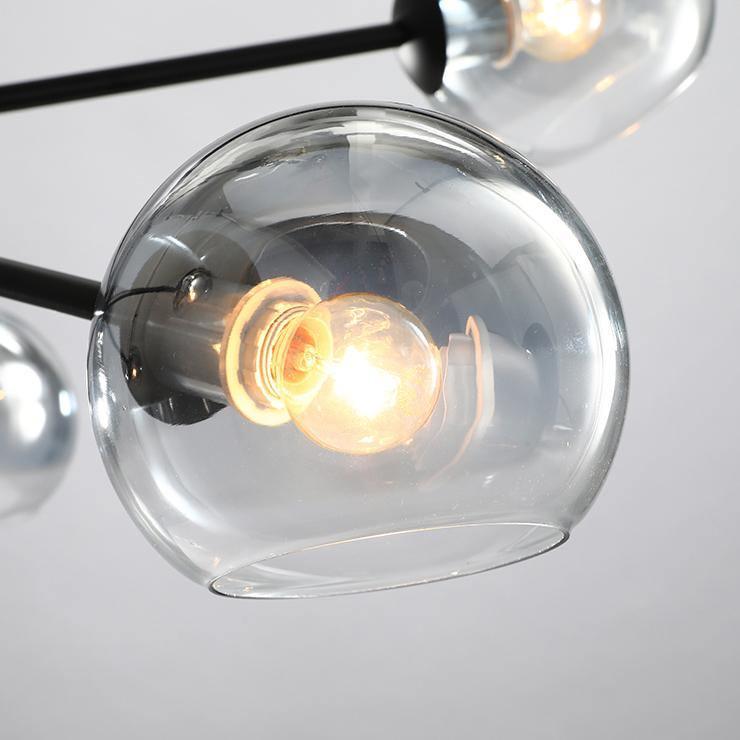 Aristin Chandelier Staggered Glass 6-Light