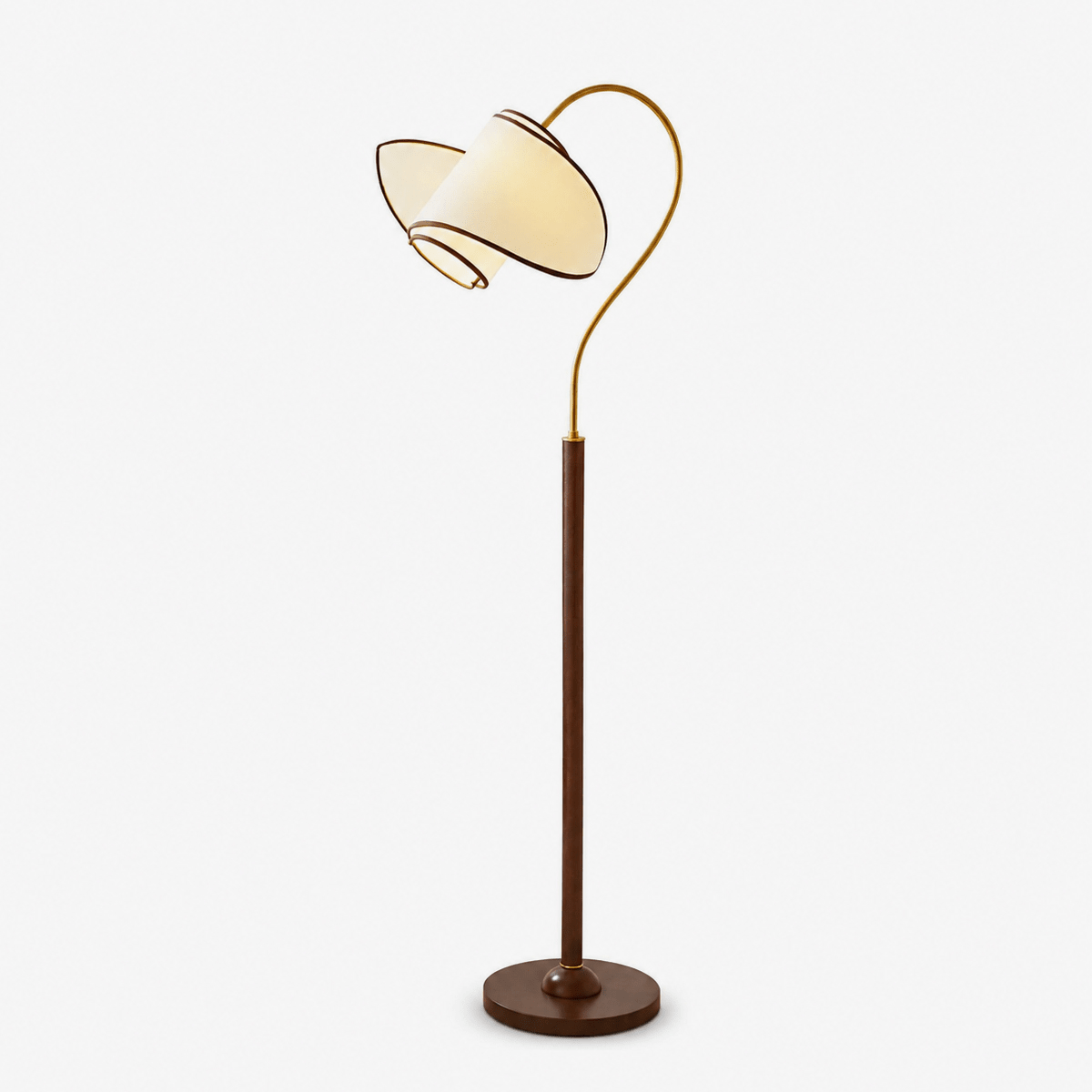 Corvienne Curved Neck Floor Lamp