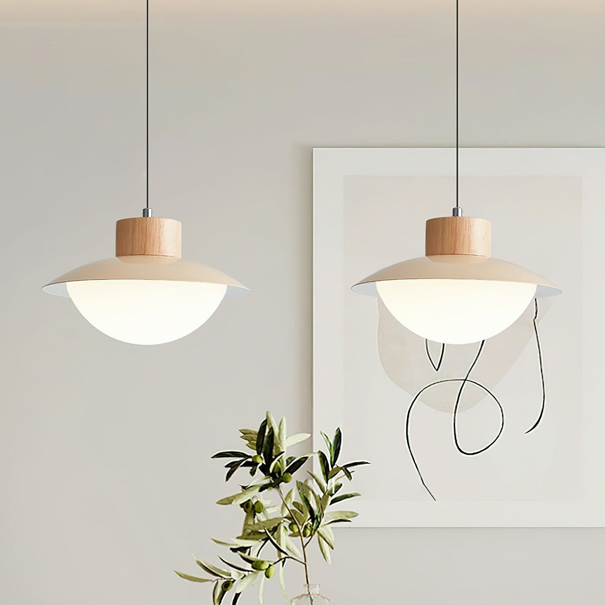 Wudolit Pendant Light Natural Wood