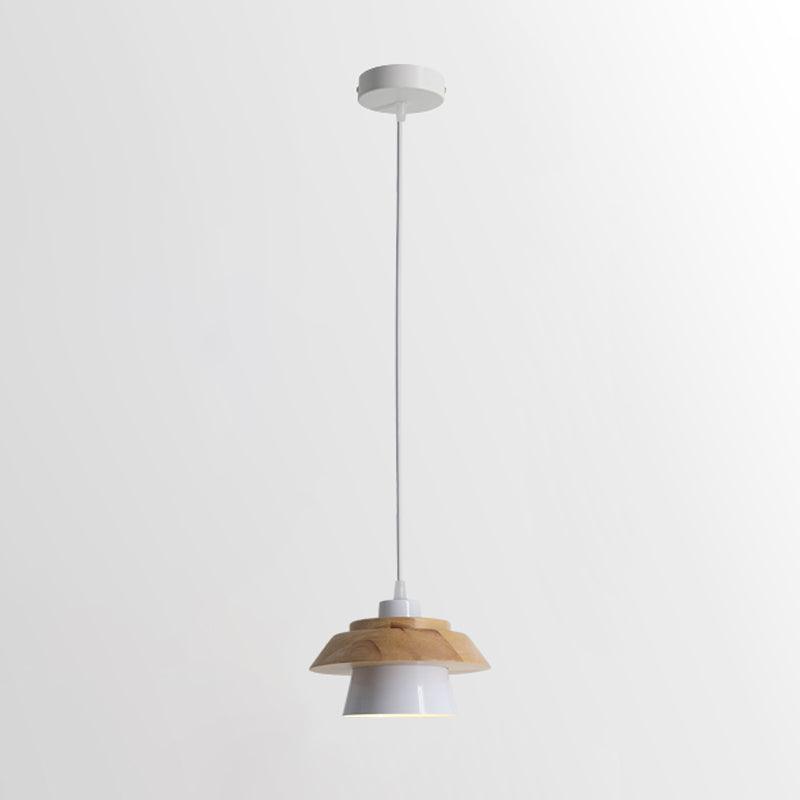 Fodobak Modern Metal/Wood Pendant Light, Multi Color