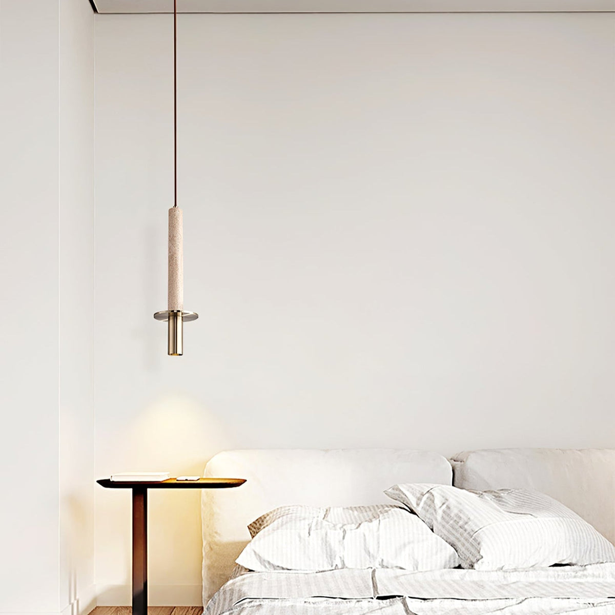 Valanise Dual Cylinder Travertine Pendant Light