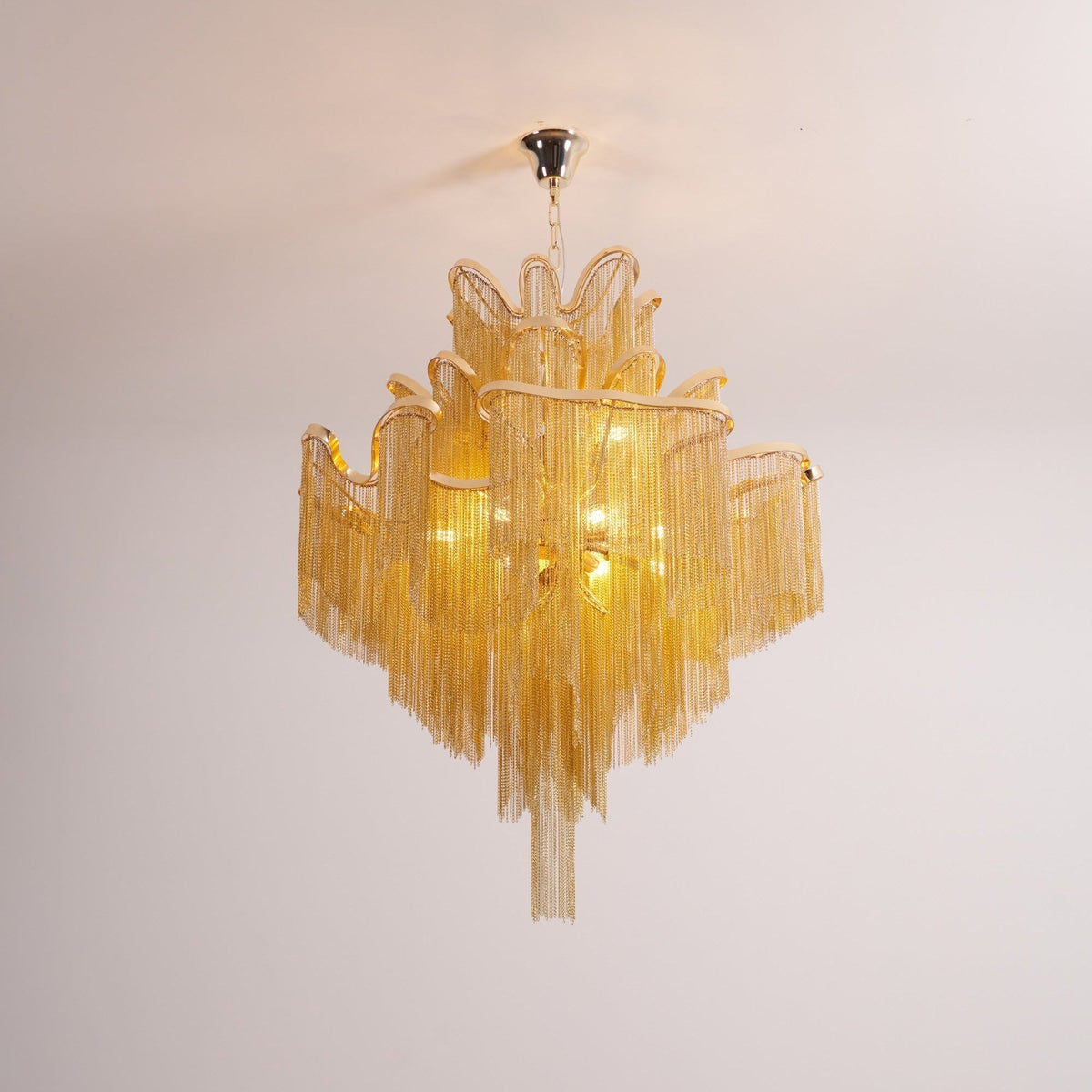 Lustra Pendant Lamp Stream Chain Nickel