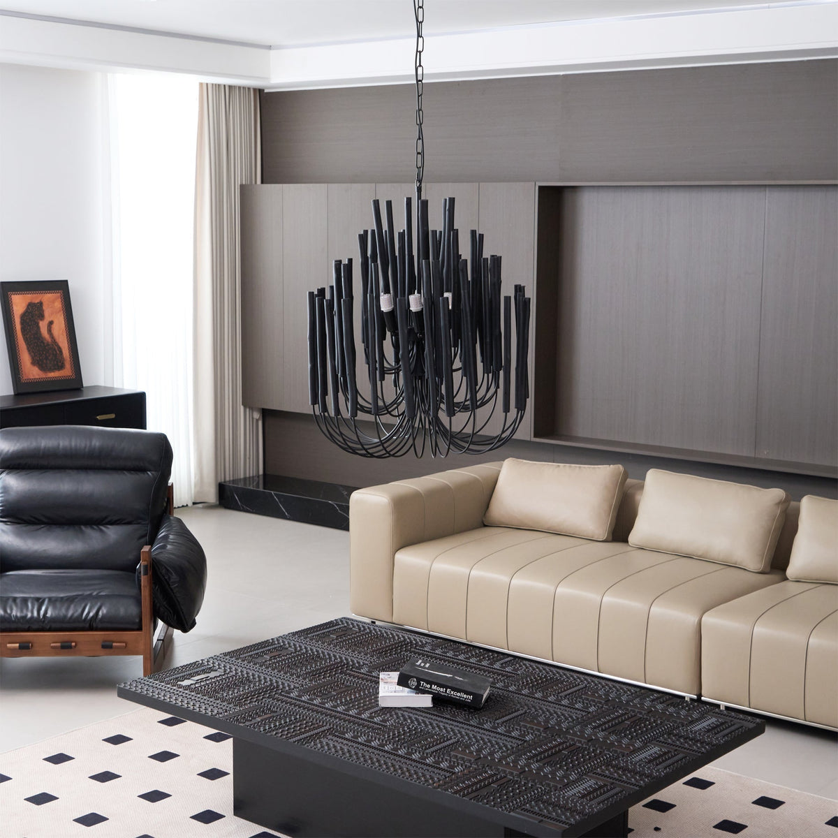 Xantir Postmodern Luxury Wood Chandelier
