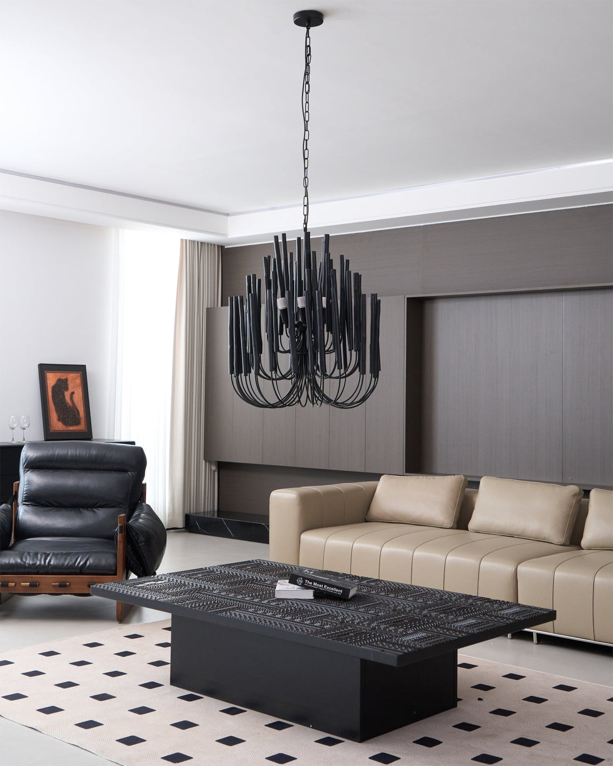 Xantir Postmodern Luxury Wood Chandelier