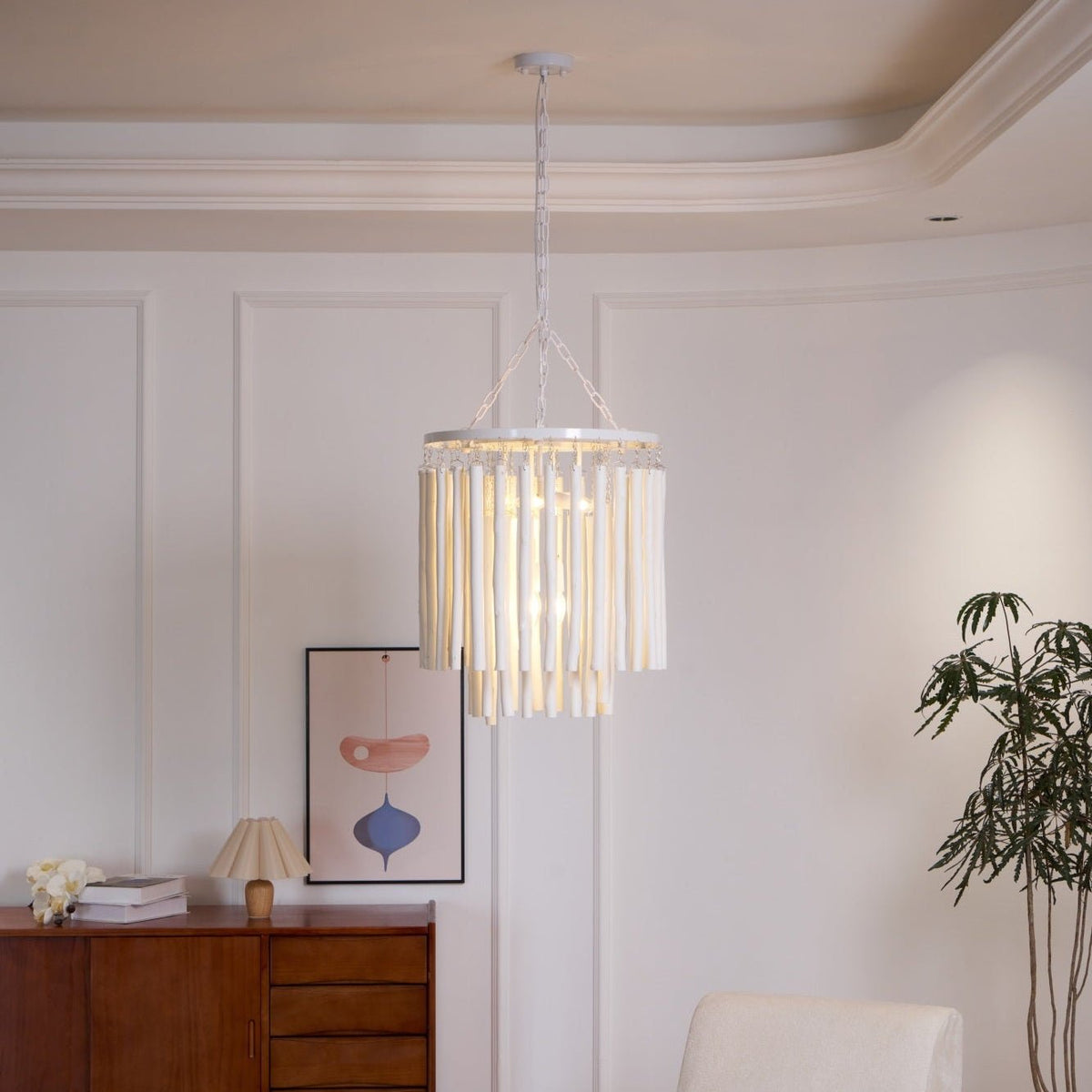 Xantir Postmodern Luxury Wood Chandelier