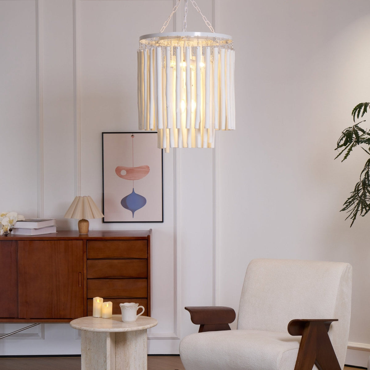 Xantir Postmodern Luxury Wood Chandelier