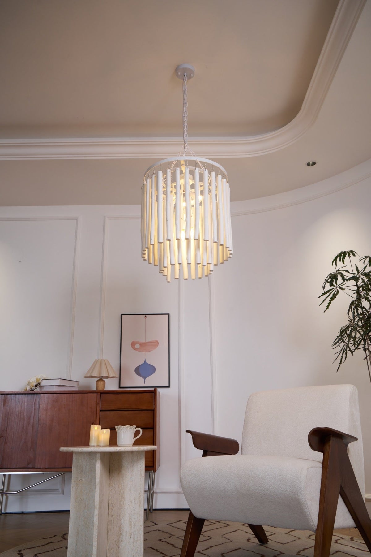 Xantir Postmodern Luxury Wood Chandelier