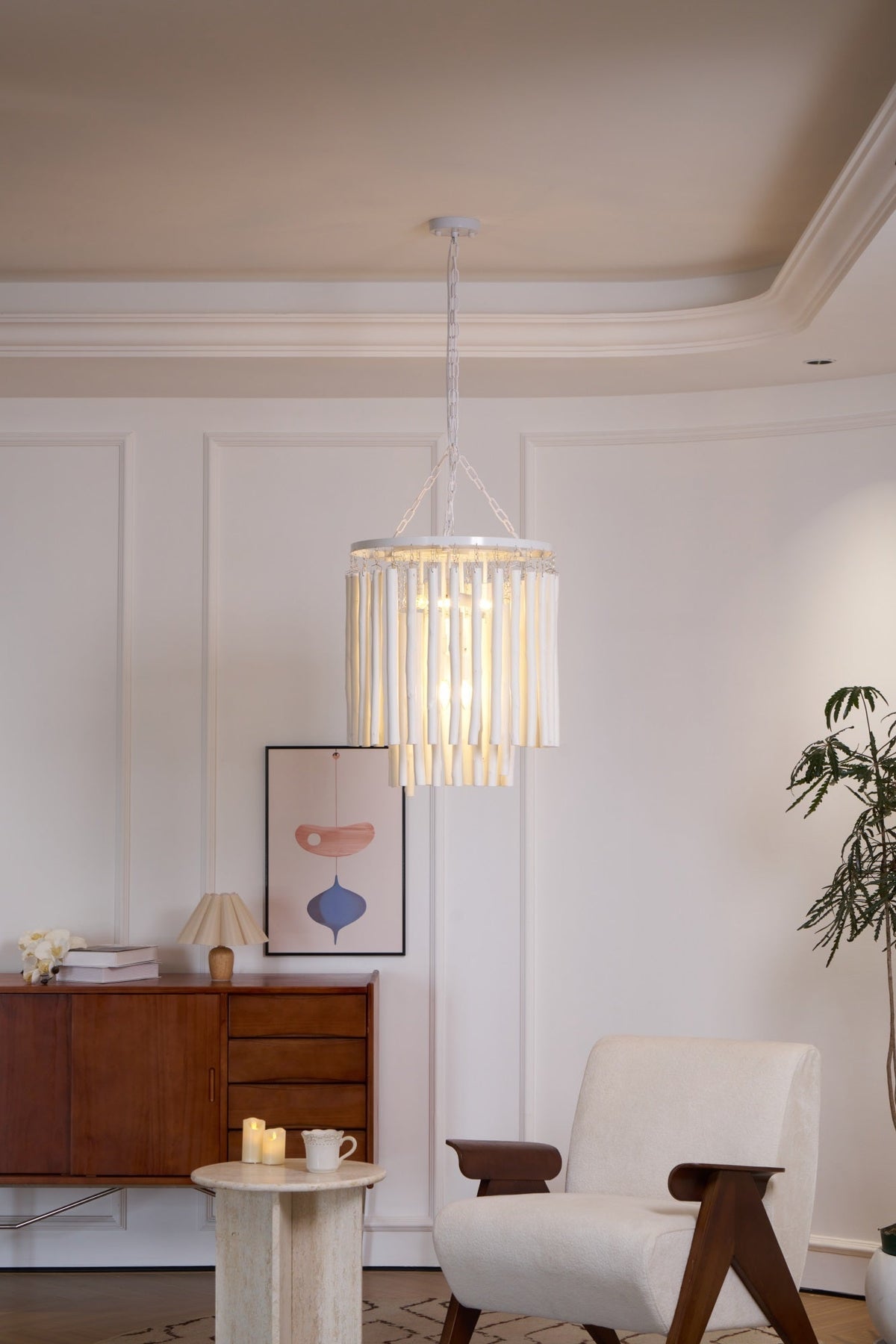 Xantir Postmodern Luxury Wood Chandelier