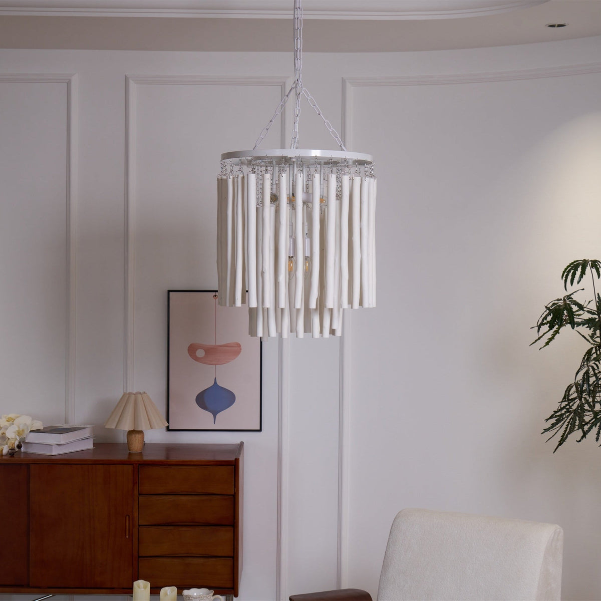 Xantir Postmodern Luxury Wood Chandelier