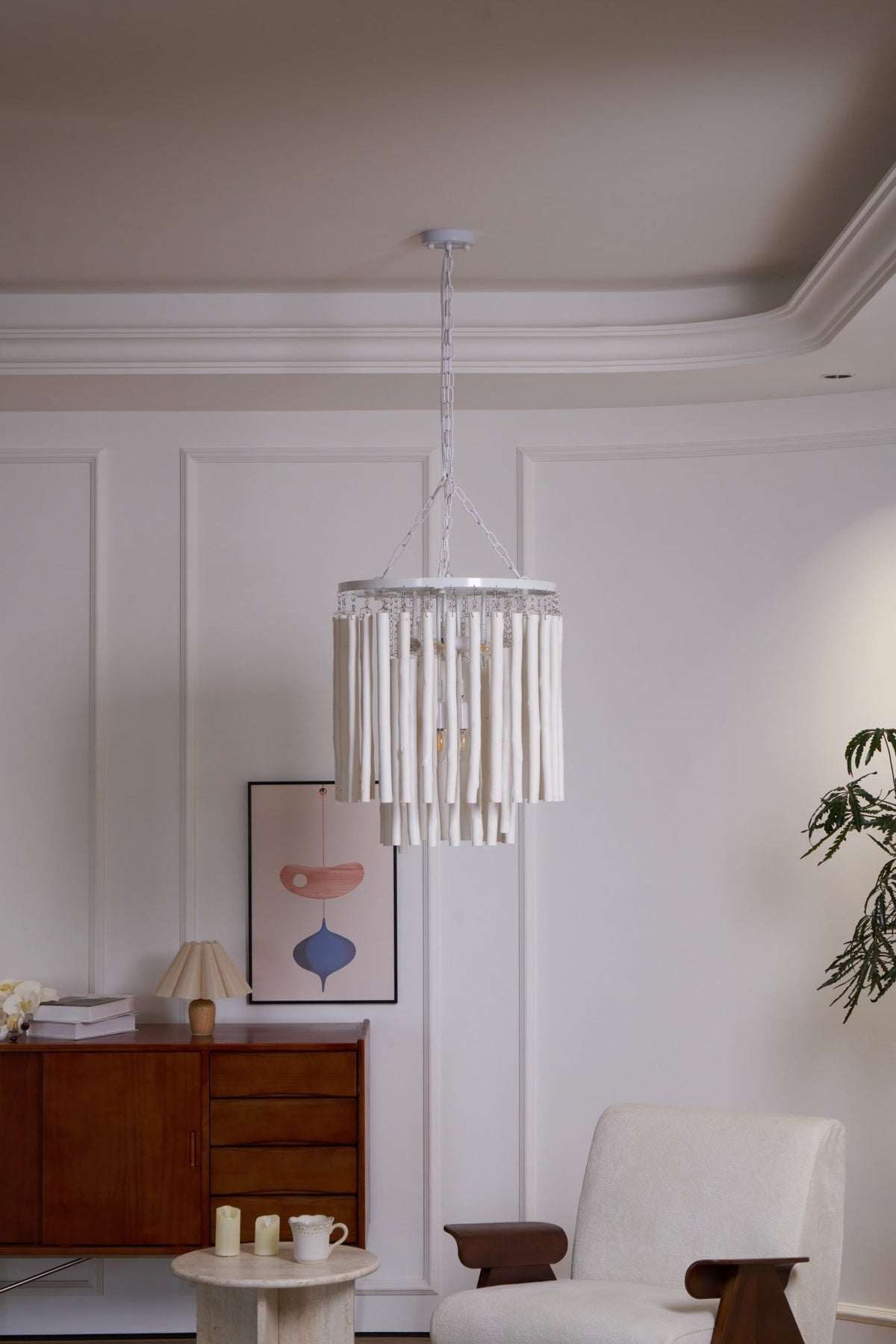 Xantir Postmodern Luxury Wood Chandelier