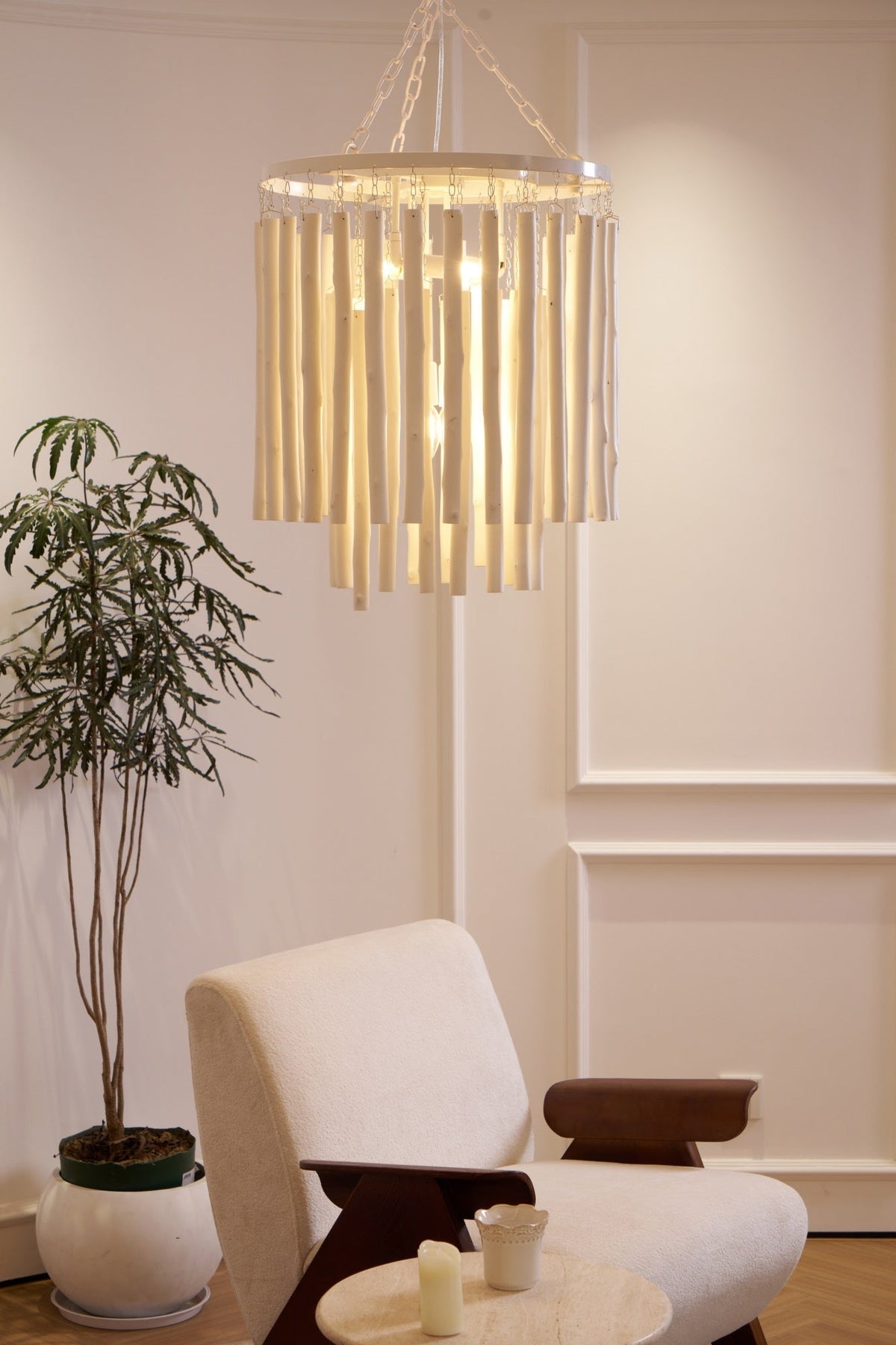 Xantir Postmodern Luxury Wood Chandelier