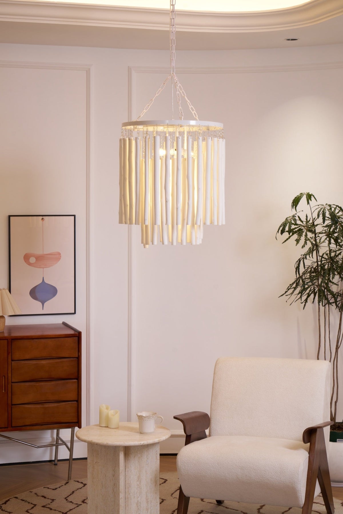 Xantir Postmodern Luxury Wood Chandelier