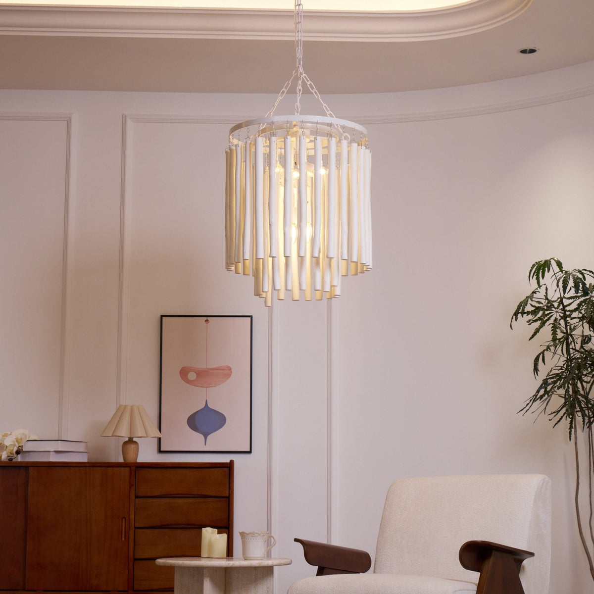 Xantir Postmodern Luxury Wood Chandelier
