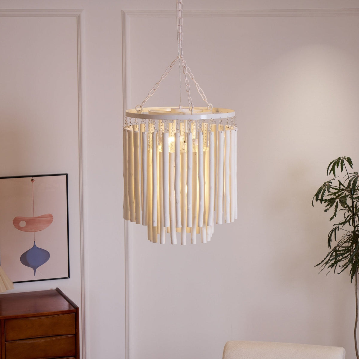 Xantir Postmodern Luxury Wood Chandelier